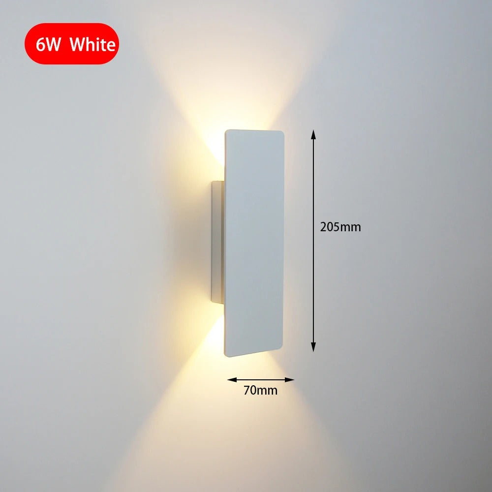 Moderne LED Wandlamp – Aluminium Binnenverlichting voor Slaapkamer, Woonkamer & Gang