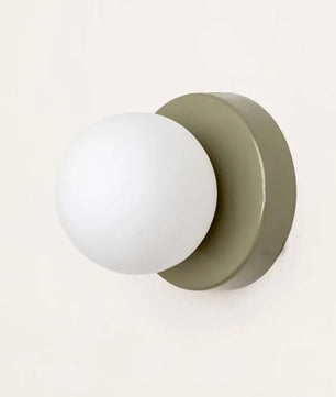 Macaron LED Wandlamp – Mini Glazen Wandlamp 10 of 12 cm – Moderne Sfeerverlichting voor Slaapkamer, Gang en Balkon
