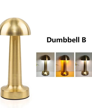 Oplaadbare LED Tafellamp met Touch Bediening – Retro Design – Dimbaar met 3 Lichtkleuren en Type-C Opladen