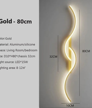 Moderne LED Wandlamp – Minimalistische Lange Strip Wandverlichting voor Slaapkamer & Woonkamer
