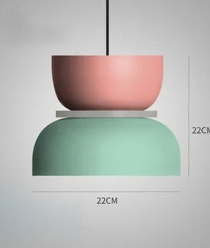 Moderne Macaron LED Hanglamp – Kleurrijke Plafondlamp voor Eetkamer, Slaapkamer & Café