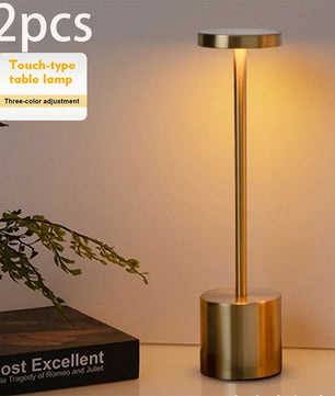 Set van 2 Draadloze LED Tafellampen – USB Oplaadbaar – Touch Dimbaar Nachtlampje met 3 Lichtkleuren