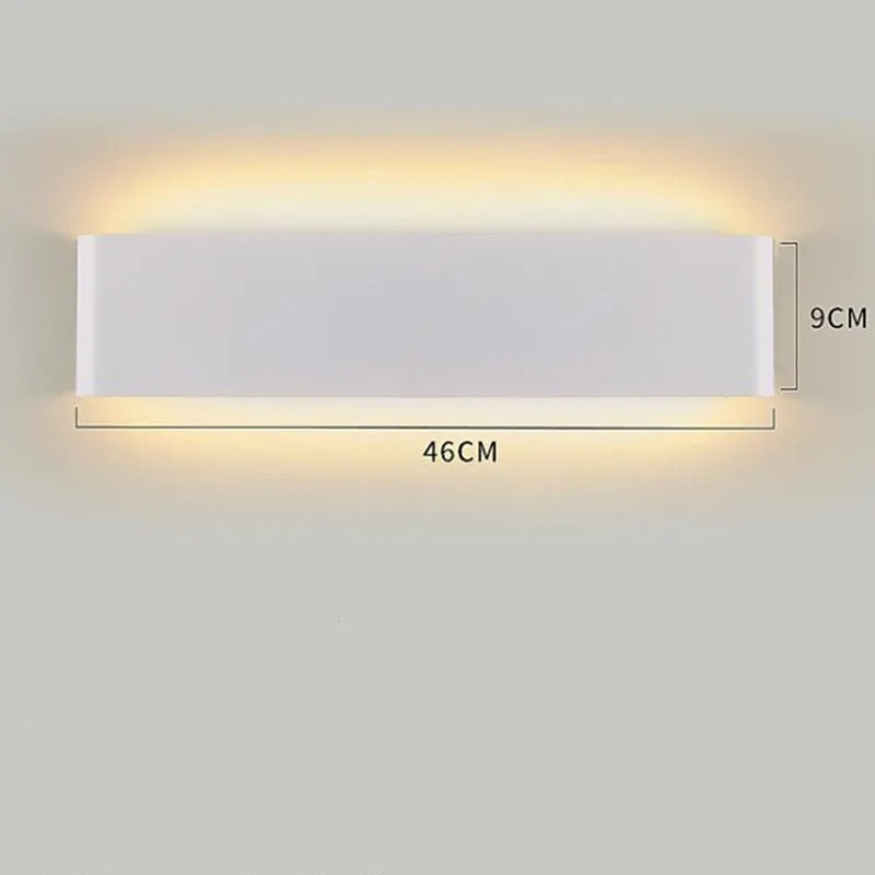 Moderne LED Wandlamp met Bluetooth en Afstandsbediening – Dimbare Wandverlichting met 3 Lichtkleuren voor Interieur