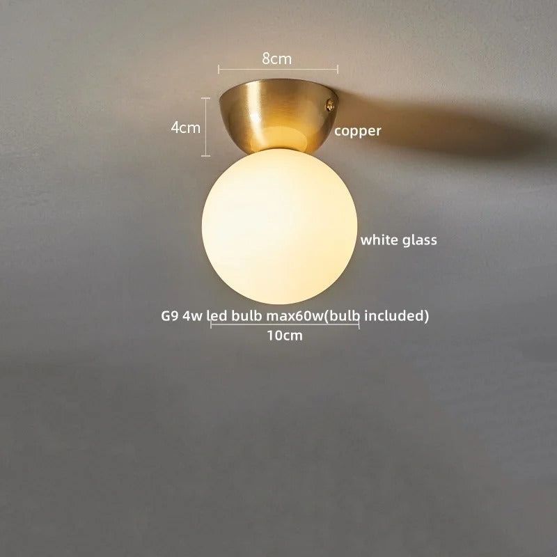 Moderne LED Plafondlamp van Glas en IJzer – Nordic en Japanse Stijl – Minimalistische G9 Plafondverlichting voor Woonkamer, Slaapkamer en Gang