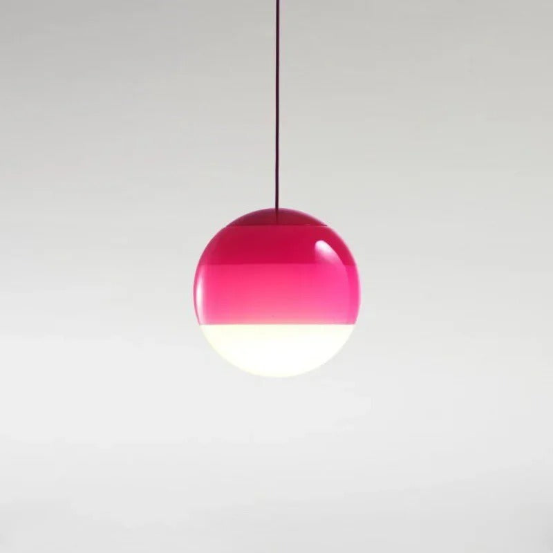 Nordic Kleurrijke Glazen Bol Hanglamp – Moderne LED Plafondlamp voor Eetkamer, Slaapkamer & Café