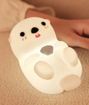 Schattig Eend of Capibara Nachtlampje – Zacht Siliconen Kinderlampje met Touchbediening en Oplaadbare Batterij