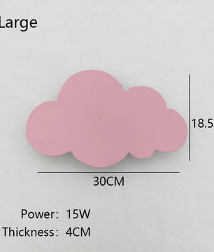 Wolk LED Wandlamp – Dimbare Wandverlichting met Speels Design voor Babykamer en Slaapkamer