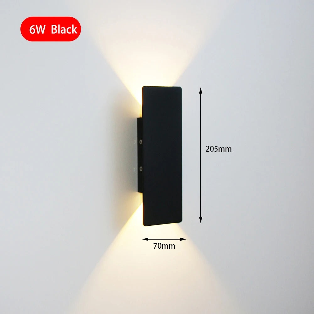 Moderne LED Wandlamp – Aluminium Binnenverlichting voor Slaapkamer, Woonkamer & Gang
