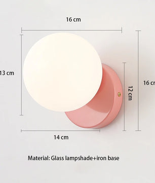 Scandinavische Wandlamp – Minimalistische LED Wandverlichting met Wit Glas en G9 Fitting voor Slaapkamer, Gang en Woonkamer