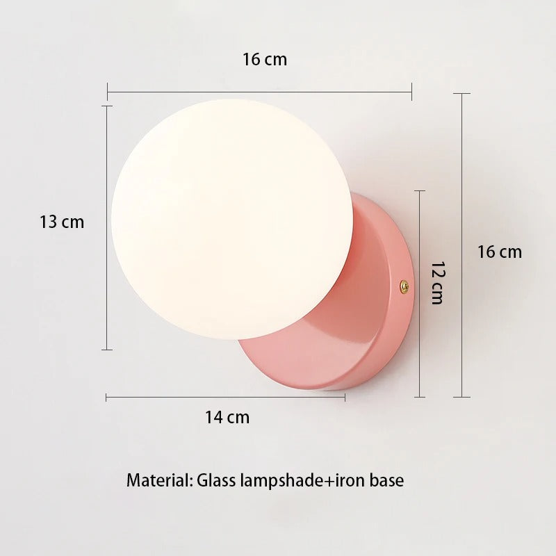 Scandinavische Wandlamp – Minimalistische LED Wandverlichting met Wit Glas en G9 Fitting voor Slaapkamer, Gang en Woonkamer