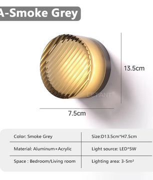 Nordic LED Wandlamp – Acryl & Aluminium, Moderne Verlichting voor Slaapkamer, Woonkamer & Hotel