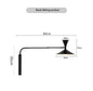 Industriële Wandlamp – Draaibaar Metalen Design – E27 – Bedlamp en Leeslamp voor Binnen