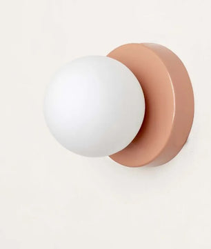 Macaron LED Wandlamp – Mini Glazen Wandlamp 10 of 12 cm – Moderne Sfeerverlichting voor Slaapkamer, Gang en Balkon