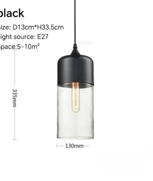 Nordic LED Hanglamp – Moderne Glas & Houten Plafondlamp voor Woonkamer, Slaapkamer & Eetkamer