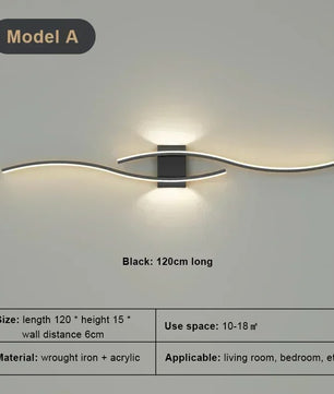 Moderne LED Wandlamp – Minimalistisch Design voor Slaapkamer, Woonkamer en Gang