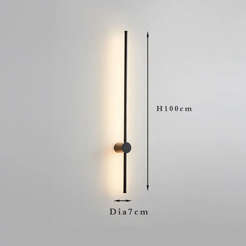 Nordic Wandlamp – Minimalistisch Metaal & LED, Luxe Design voor Woonkamer, Slaapkamer & Hotel