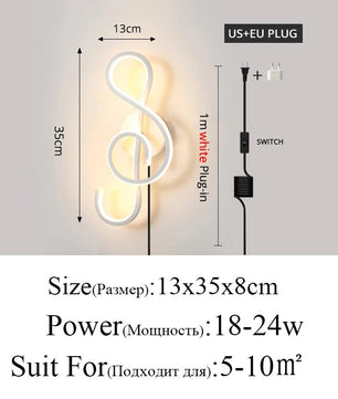 Moderne Minimalistische LED Wandlamp – Strakke Aluminium Wandverlichting met 3 Lichtkleuren voor Slaapkamer, Woonkamer en Gang