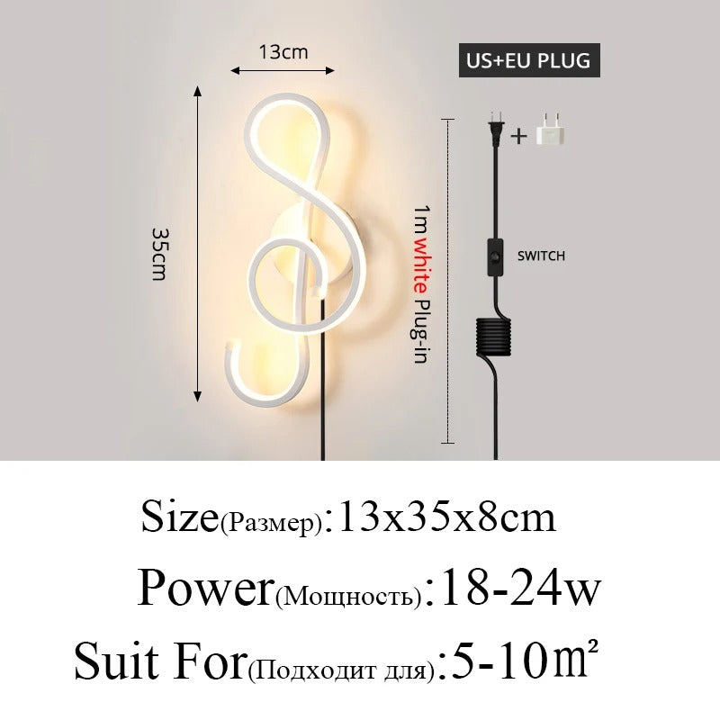 Moderne Minimalistische LED Wandlamp – Strakke Aluminium Wandverlichting met 3 Lichtkleuren voor Slaapkamer, Woonkamer en Gang