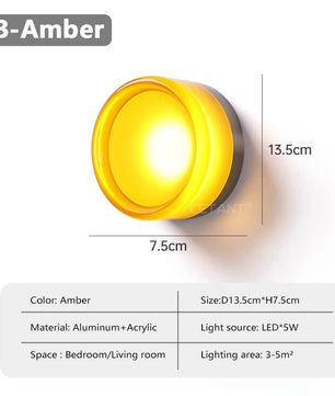 Nordic LED Wandlamp – Acryl & Aluminium, Moderne Verlichting voor Slaapkamer, Woonkamer & Hotel