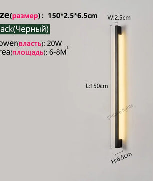 Moderne LED Wandlamp – Minimalistisch Design met Geheugenfunctie voor Woonkamer en Slaapkamer