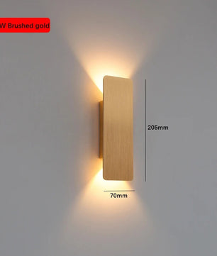 Moderne LED Wandlamp – Aluminium Binnenverlichting voor Slaapkamer, Woonkamer & Gang