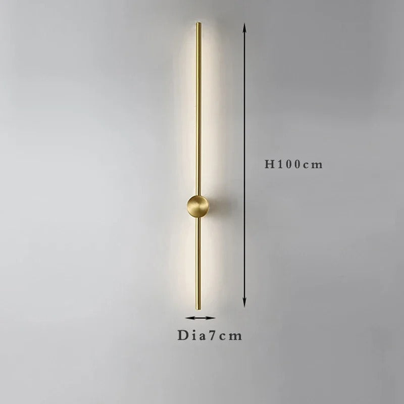 Nordic Wandlamp – Minimalistisch Metaal & LED, Luxe Design voor Woonkamer, Slaapkamer & Hotel