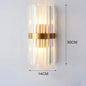 Luxe Gouden LED Wandlamp – RVS & Kristal Binnenverlichting, Modern & Elegant