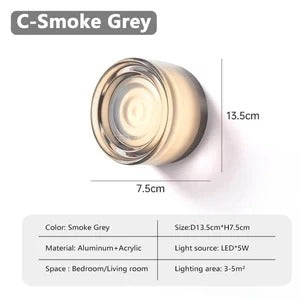 Nordic LED Wandlamp – Acryl & Aluminium, Moderne Verlichting voor Slaapkamer, Woonkamer & Hotel