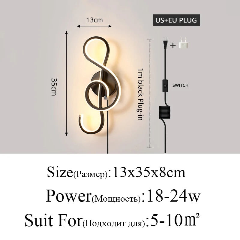 Moderne Minimalistische LED Wandlamp – Strakke Aluminium Wandverlichting met 3 Lichtkleuren voor Slaapkamer, Woonkamer en Gang