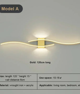 Moderne LED Wandlamp – Minimalistisch Design voor Slaapkamer, Woonkamer en Gang