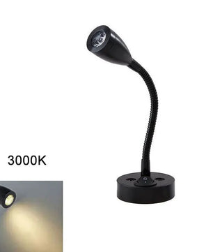 12V LED Leeslamp voor Camper, Caravan, Boot & Vrachtwagen – Aluminium Wandlamp, Warm/Koud Wit, 3W
