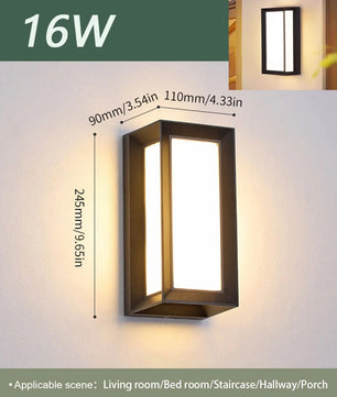LED Buitenwandlamp met Bewegingssensor – Waterdicht IP66 voor Tuin, Veranda en Entree