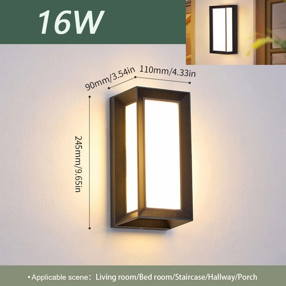 LED Buitenwandlamp met Bewegingssensor – Waterdicht IP66 voor Tuin, Veranda en Entree
