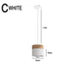 Nordic Moderne LED Hanglamp – Aluminium & Hout Plafondlamp voor Keuken, Bar & Woonkamer