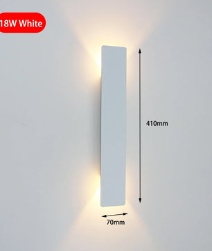 Moderne LED Wandlamp – Aluminium Binnenverlichting voor Slaapkamer, Woonkamer & Gang