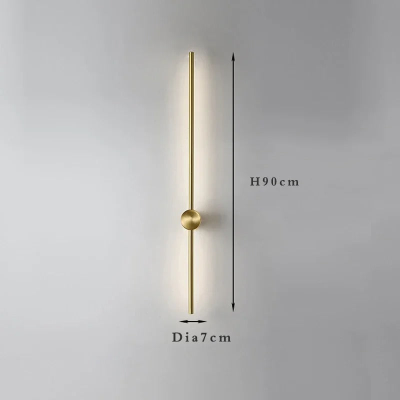 Nordic Wandlamp – Minimalistisch Metaal & LED, Luxe Design voor Woonkamer, Slaapkamer & Hotel