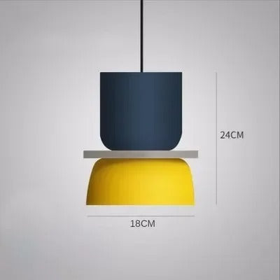 Moderne Macaron LED Hanglamp – Kleurrijke Plafondlamp voor Eetkamer, Slaapkamer & Café