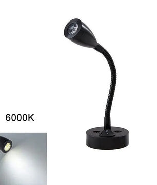 12V LED Leeslamp voor Camper, Caravan, Boot & Vrachtwagen – Aluminium Wandlamp, Warm/Koud Wit, 3W