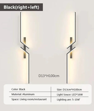 Moderne LED Wandlamp – Up en Down Verlichting voor Woonkamer en Slaapkamer