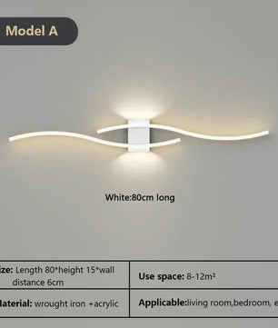 Moderne LED Wandlamp – Minimalistisch Design voor Slaapkamer, Woonkamer en Gang
