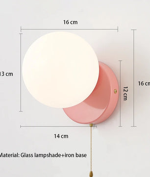 Scandinavische Wandlamp – Minimalistische LED Wandverlichting met Wit Glas en G9 Fitting voor Slaapkamer, Gang en Woonkamer