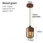 Nordic LED Hanglamp – Moderne Glas & Houten Plafondlamp voor Woonkamer, Slaapkamer & Eetkamer