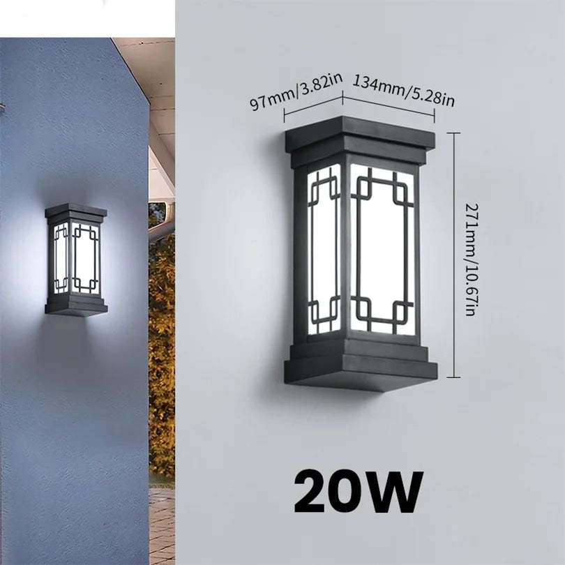 LED Buitenwandlamp met Bewegingssensor – Waterdicht IP66 voor Tuin, Veranda en Entree