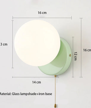 Scandinavische Wandlamp – Minimalistische LED Wandverlichting met Wit Glas en G9 Fitting voor Slaapkamer, Gang en Woonkamer