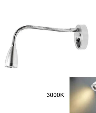 12V LED Leeslamp voor Camper, Caravan, Boot & Vrachtwagen – Aluminium Wandlamp, Warm/Koud Wit, 3W