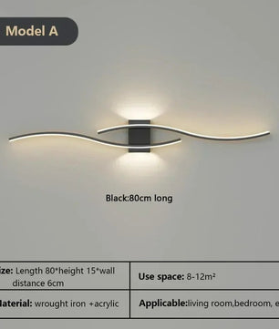 Moderne LED Wandlamp – Minimalistisch Design voor Slaapkamer, Woonkamer en Gang