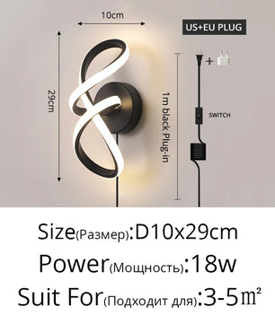 Moderne Minimalistische LED Wandlamp – Strakke Aluminium Wandverlichting met 3 Lichtkleuren voor Slaapkamer, Woonkamer en Gang