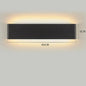 Moderne LED Wandlamp met Bluetooth en Afstandsbediening – Dimbare Wandverlichting met 3 Lichtkleuren voor Interieur