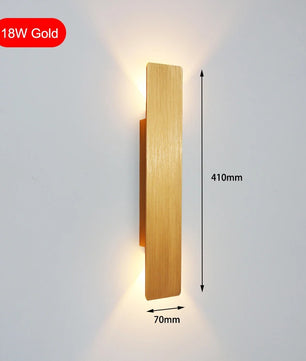 Moderne LED Wandlamp – Aluminium Binnenverlichting voor Slaapkamer, Woonkamer & Gang