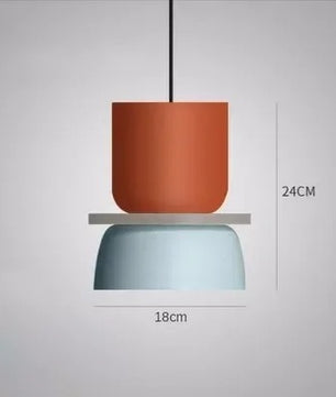 Moderne Macaron LED Hanglamp – Kleurrijke Plafondlamp voor Eetkamer, Slaapkamer & Café